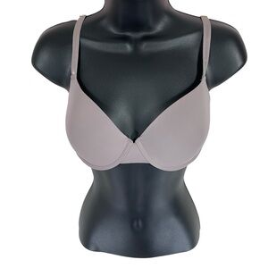 Miiyu Women’s Seamless Underwire Bra – Taupe Grey, Size 36C